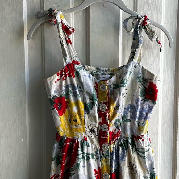 Urban Outfitters UO Positano Tie-Shoulder Floral Midi Dress - Picture 3 of 10